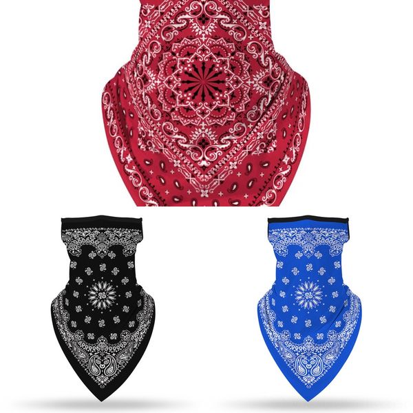 

5c3lf women scarf face mask silk chiffon handkerchief outdoor windproof sunshade face dust-proof half masks scarf dust mask party masks, Black