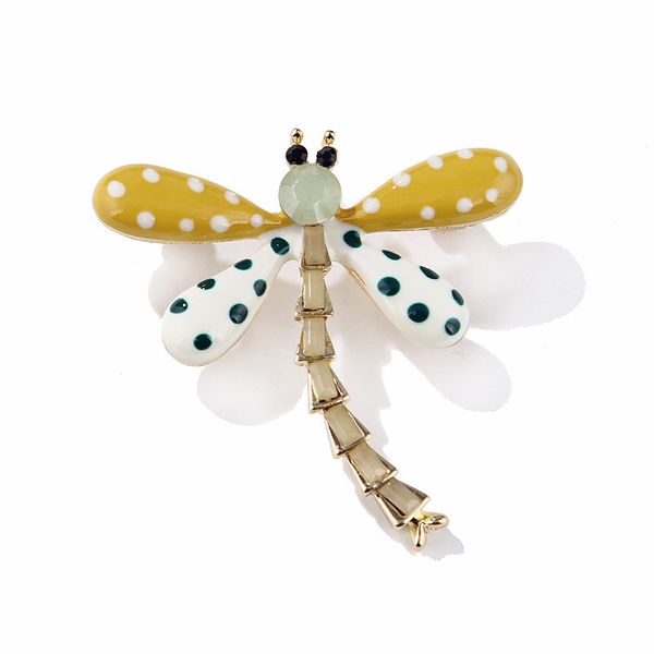 

day han chaoliu personality can beloved daughter joker speckle insect dragonfly brooch ornaments brooch men and women, Gray