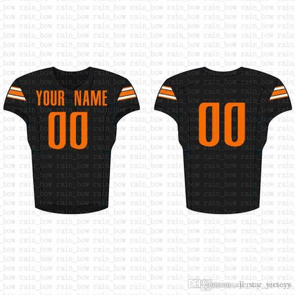 

2019 new custom football jersey mens embroidery logos 100% stitched sale b7, Black;red