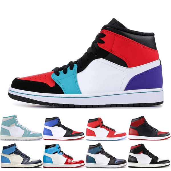 

Top 1 OG High Multi-Color men basketball shoes 1s UNC Obsidian Gym Red women sports outdoor fashion Yellow Toe Pine Green trainers sneakers