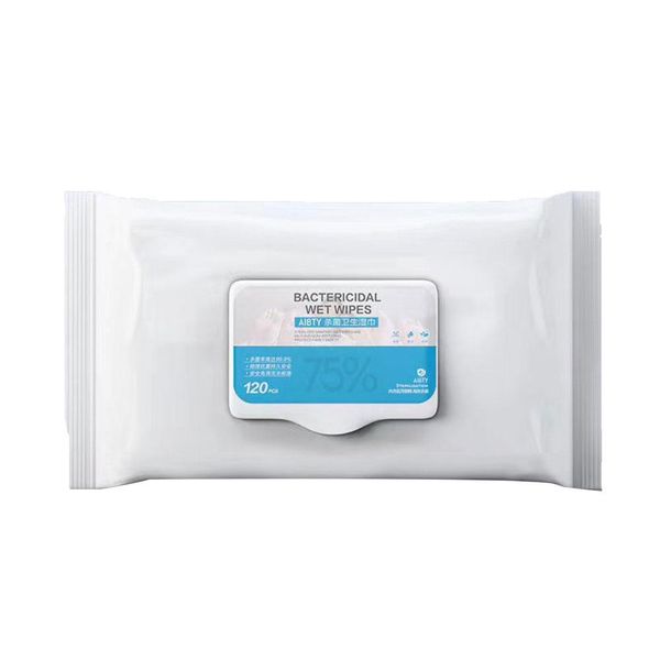 

120pcs/bag disposable alcohol sterilization disinfection wet wipes paper tissue