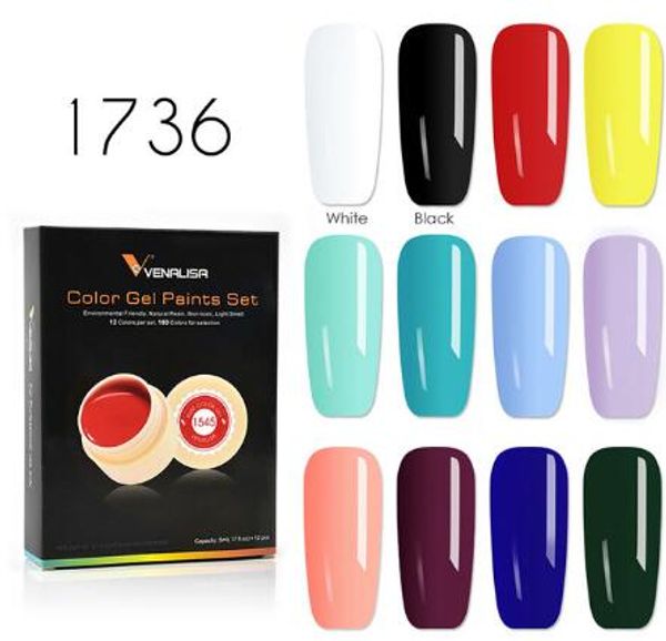 

#50618 gel lacquer 5ml 141 pure colors uv gel manicure nail art tips polish design diy color painting #561-#590, Red;pink