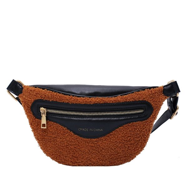 

autumn and winter casual plush small bag female 2019 new fashion wild shoulder bag messenger chest