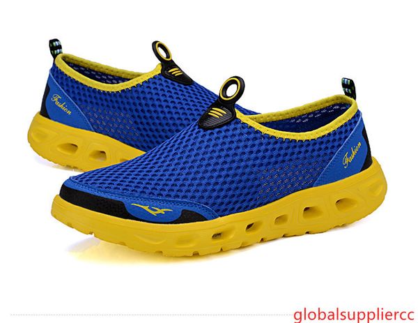 

lightgreen outdoor aqua shoes mesh breathable water sneakers footwear quick dry lightweight summer men water beach shoes
