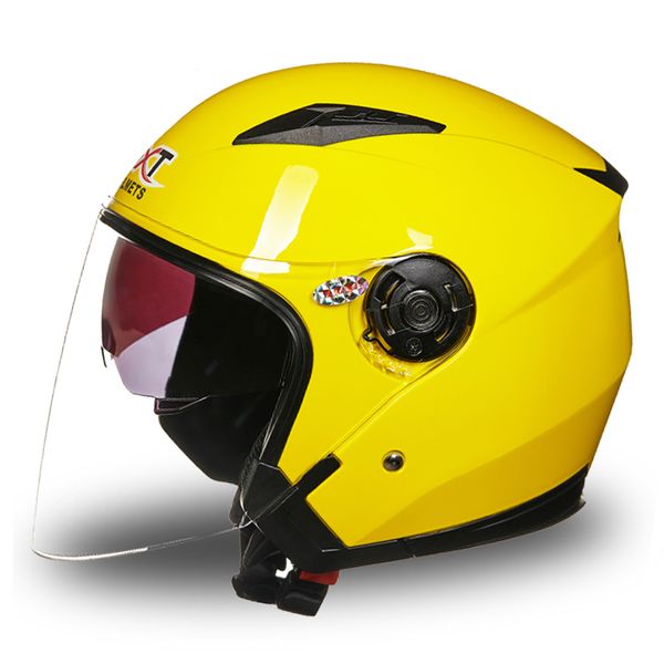 

motorcycle helmet open face dual lens visors moto helmet electric bicycle men women summer scooter motorbike