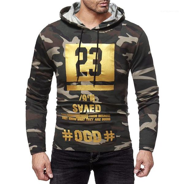 

23 print mens hoodies o neck long sleeve loose mens sweatshirts camouflage designer gold, Black