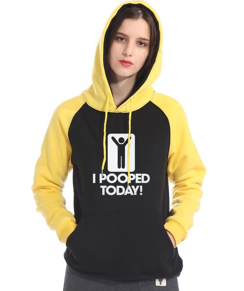 

harajuku yellow black long sleeve tracksuit femme casual pullover i pooped today sweatshirt women 2019 raglan sleeves hooded
