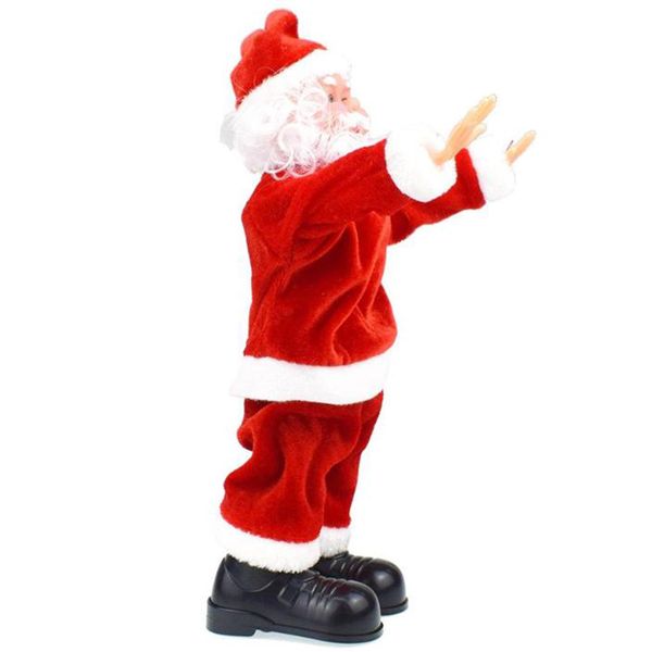 

electric santa claus somersault stunt toy music walking doll xmas ornaments funny gift christmas decorations for home