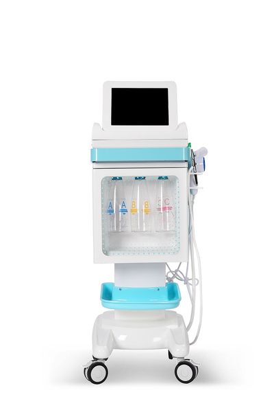 

multifunction water aqua peeling dermabrasion oxygen facial cleaning jet peel machine for removal whitening skin rejuvenation moisturizin, Black;white