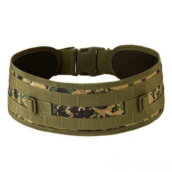 

men outdoor tactical hunting accessories molle girdle tactical waist belt padded cs belt multi-use equipment airsoft wide belts