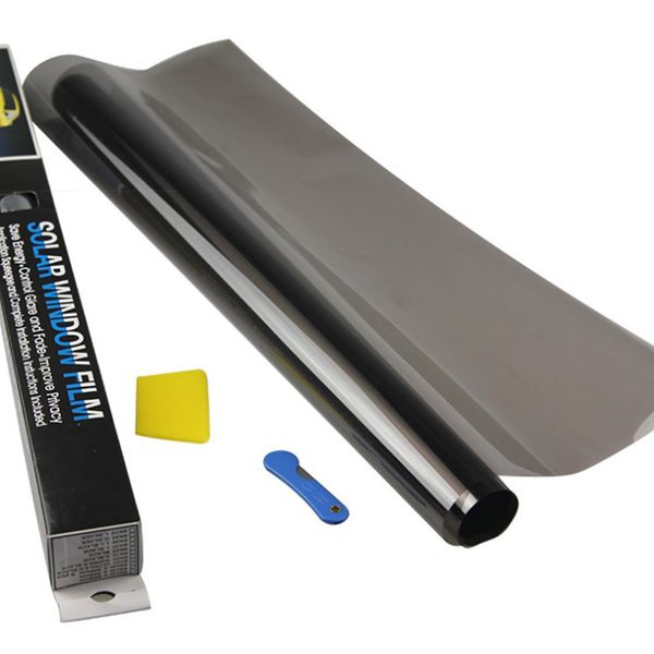 

50* 300cm black window tint film glass 25% roll 1 ply auto house commercial uv+insulation car tint film for side window