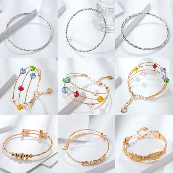 

viennois women bracelet & bangles fashion gold color trendy wedding party jewelry, Black