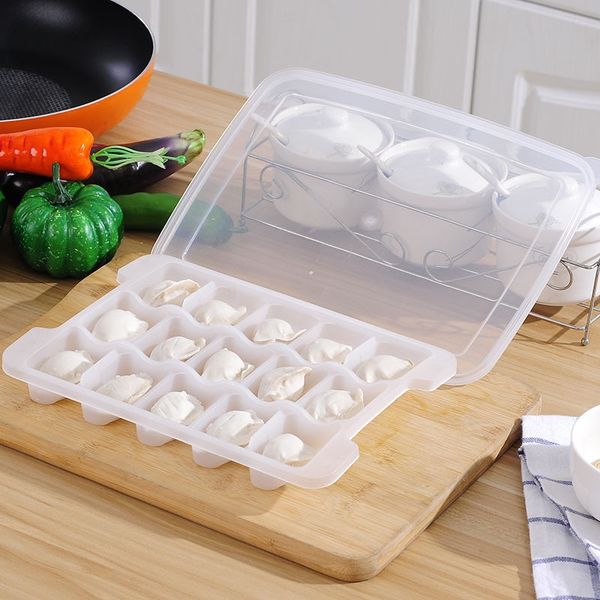 

t2491 kitchen no stick to the bottom wonton dumplings fresh accept box can microwave oven mesh division dumplings tray dinnerware sets