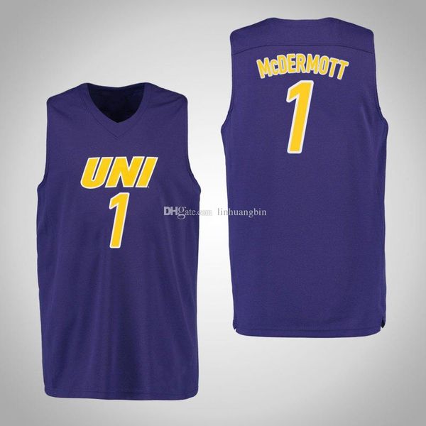 

adam mcdermott stitched men's northern iowa panthers hunter rhodes isaiah brown bennett koch austin phyfe college basketball jersey, Black