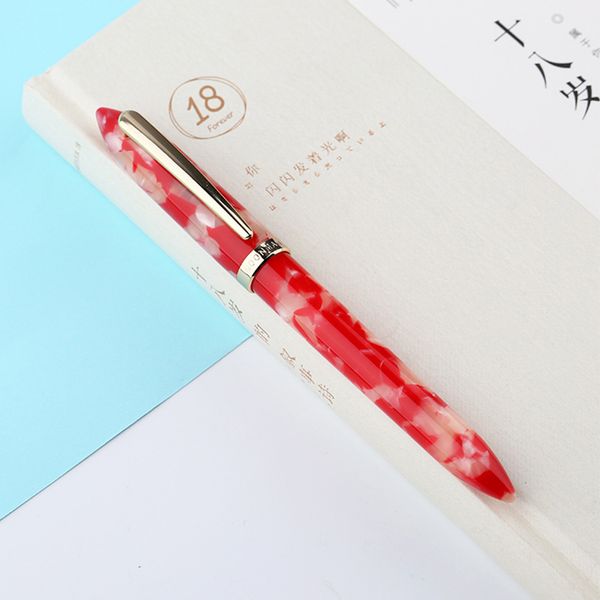 

0.38mm 0.5mm fountain pen marbling portable fine nib office acrylic resin school colorful stationery refillable smooth writing
