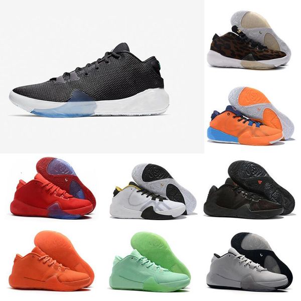 

mvp giannis antetokounmpo greek freak 1 black white ice blue basketball shoes america orange freak 1s men sneakers size7-12