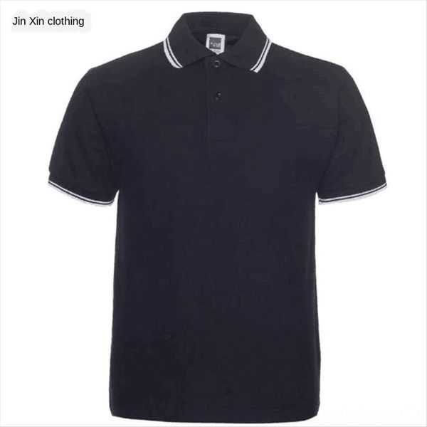 

short-sleeved slim lapel advertising polo short-sleeved t- slim lapel t- advertising shirt polo shirt, White