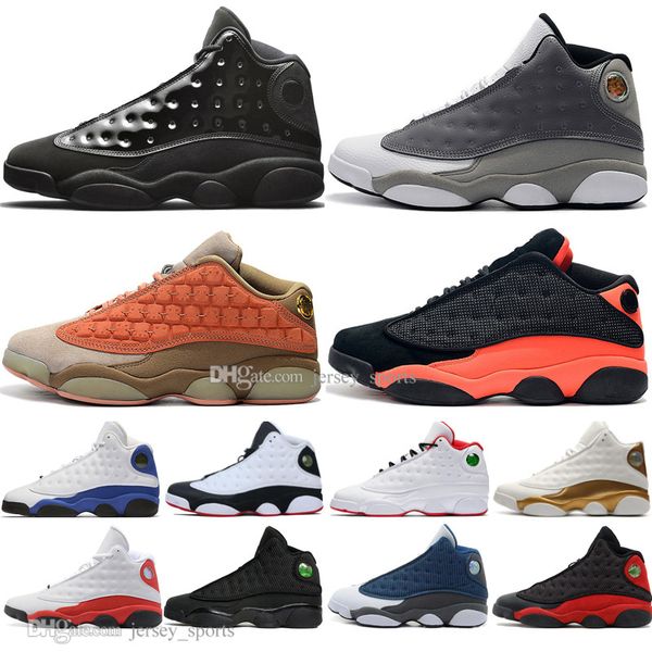 

with box in stock 13 13s cap and gown terracotta blush mens basketball shoes chicago black infrared flints bred men sports sneakers designer