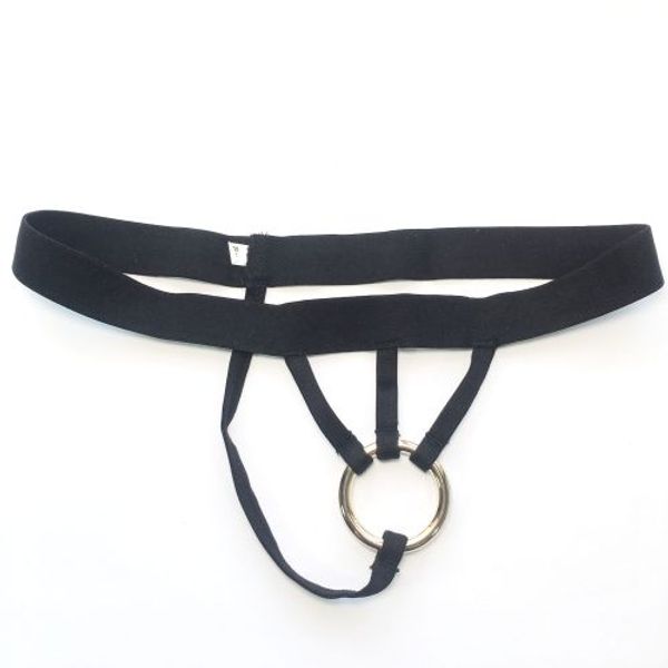 

g4841 new mens golden stainless steel c ring thong, Black;brown
