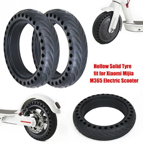 

1pc solid tire for mijia m365 electric scooter shockproof rubber non-inflatable wheel replacement accessories