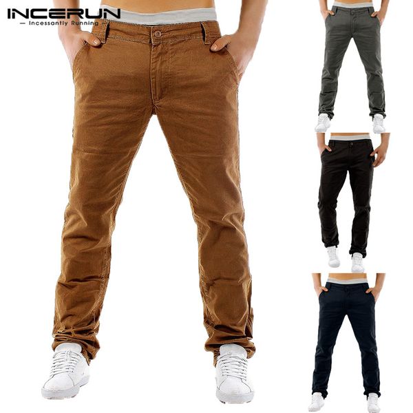 Compre Hombres Con Estilo Pantalones Chinos Pantalones De Vestir