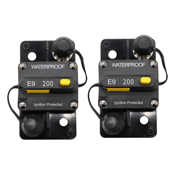 

2pcs автомобиля marine водонепроницаемый 200a переключаемый поверхностного монтажа автоматический выключатель