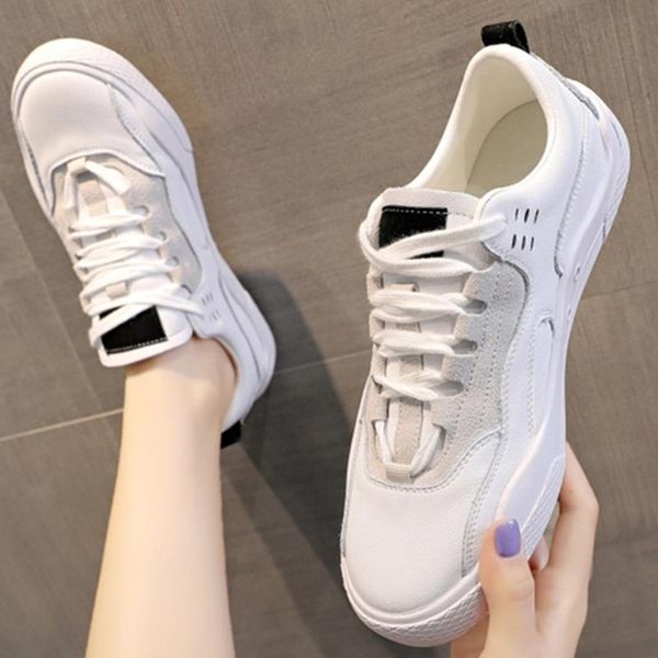 

new spring tenis feminino lace-up white shoes woman solid color flat female shoes casual women sneakers zapatos de mujer kl368, Black