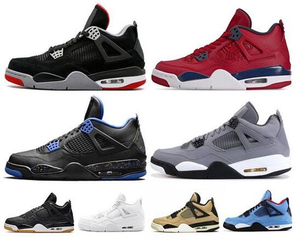 

bred 4s men basketball shoes 4 knit cool grey wings mushroom volt black cat singles day toro bravo mens trainers sports sneakers 7-13