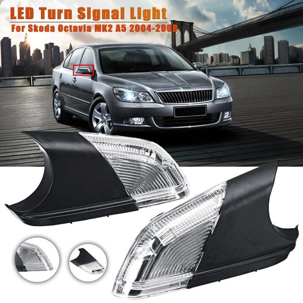 

car led rearview rear view side wing mirror turn signal light lamp 1z0949101c for octavia mk2 a5 2004 2005 2006 2007 2008