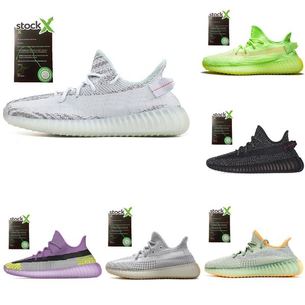 

2020 earth yeshaya cinder kanye west desert sage reflective mens running shoes yecheil yeehu tailgate marsh black angel sneaker size 36-48