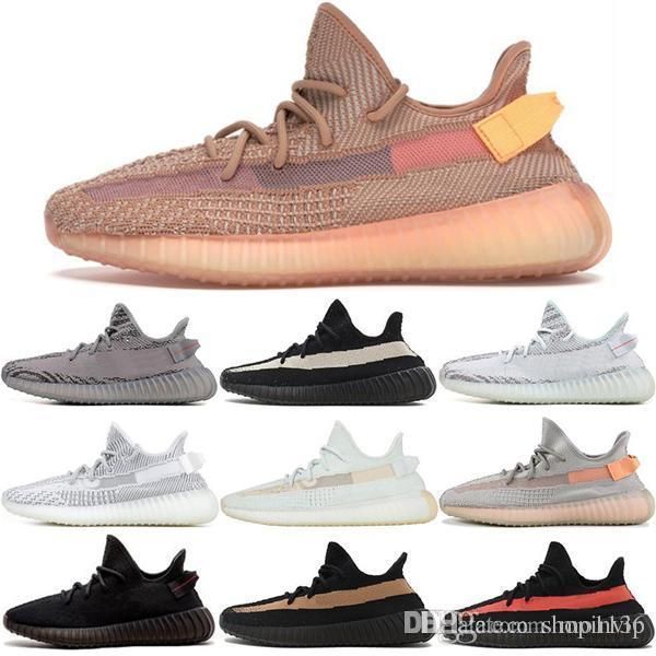 

2019 kanye west v2 men desinger triple running outdoor shoes women trainers frozen yellow cream zebra bred sports zapatos sneakers size 13
