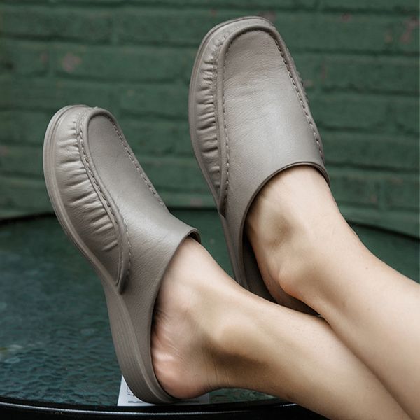 

shoes men slippers fashion beach outdoor casual walking beach flops men shoes summer flops male zapatos de hombre, Black