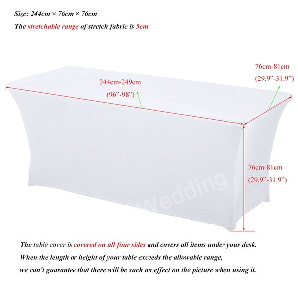 

black blue 4ft fitted stretch table cloth skirt iceberg royal blue spandex rectangular table covers folding for dj tablecloth table cloth