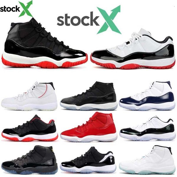 

stock x 11 11s concord 45 men basketball shoes new bred space jam gamma blue womens mens sports designer sneakers size 5.5-13