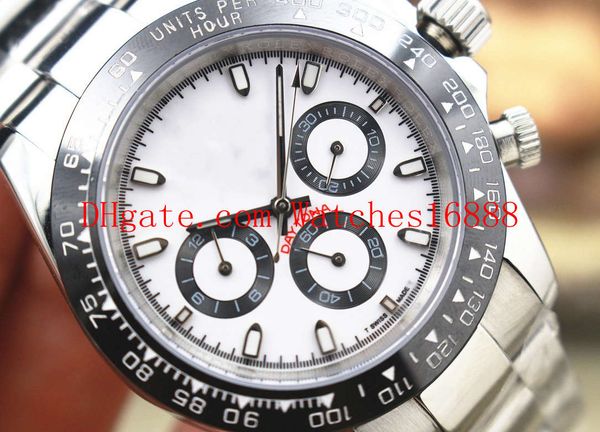 

116500 white automatic movement mens watch ceramic bezel sapphire 40mm men's movement wrist wrist watches, Slivery;brown