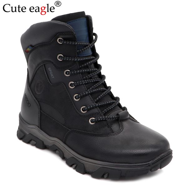 

мальчики зимние ботинки малыша водонепроницаемый натуральной кожи снегоступах теплый плюшевые резиновые ботинки снежка для спорта лыжи ес ра, Black;grey