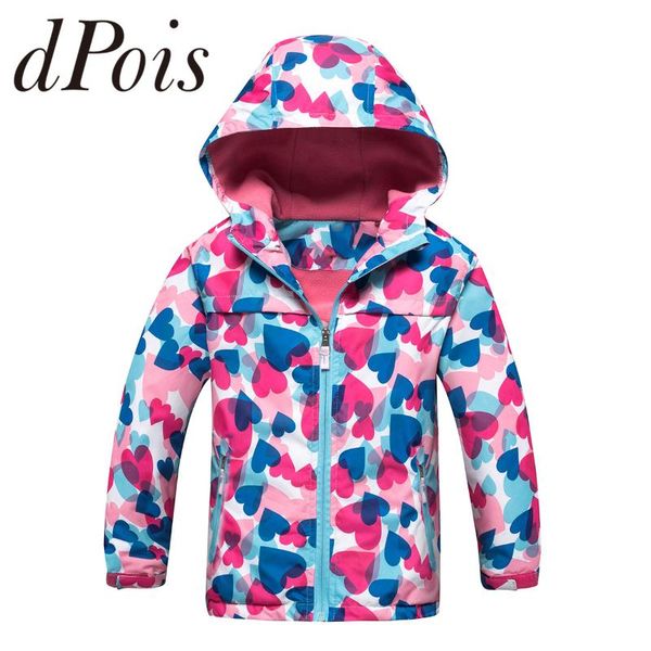 

kids girls hiking jackets long sleeve hooded zippered fleece lined windproof jacket sports coat windbreaker casual outerwear, Blue;black