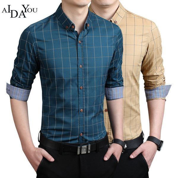 

mens shirt male plaid without pocket men clothes long sleeve shirts smart casual men shirt social plus size -5xl ouc3366, White;black