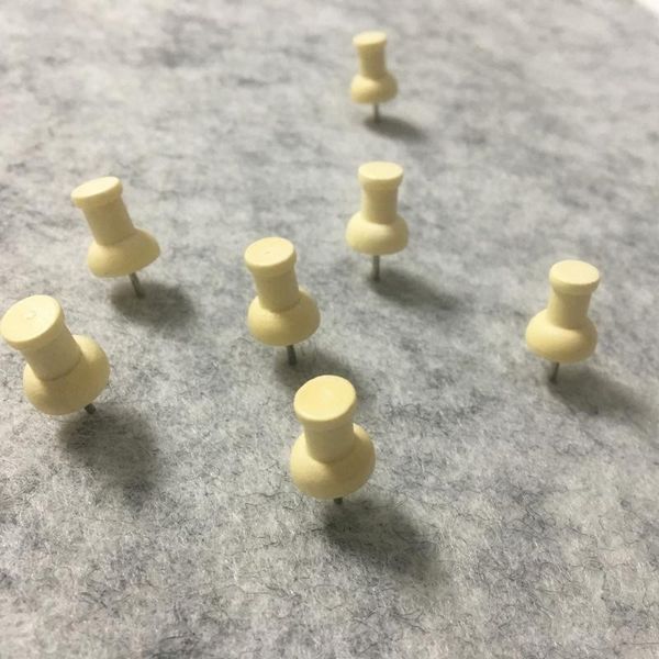 2019 Wood Push Pins Decorative Thumb Tacks Creative Wood Pushpins