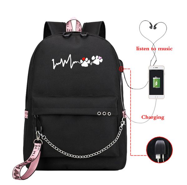Patterned Hearts TM School Backpack