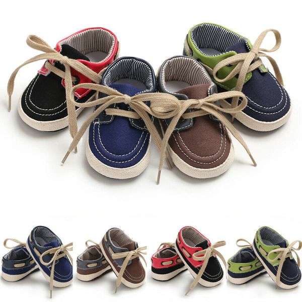 

2019 infant toddler sneakers baby boys girls soft sole crib shoes baby casual canvas shoes newborn to 18 months, Black