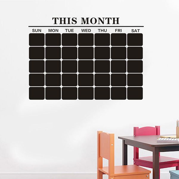 

new waterproof pvc blackboard film draw decor mural chalk board wall stickers for kids studying and home mark