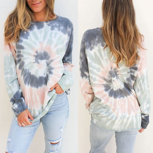 

women's blouse 2020 autumn winter long-sleeved watermark stitching print shirts casual pullover loose lining clothes blusas, White