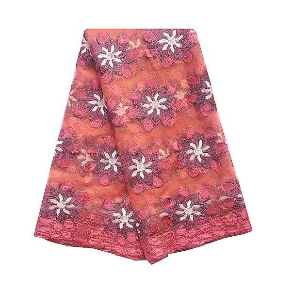 

бисероплетение свадебные нигерийский ткань шнурка 2020 оранжевый белый сетка mesh ткань шнурка высокого качества африканские ткани шнурка дл, Black;white