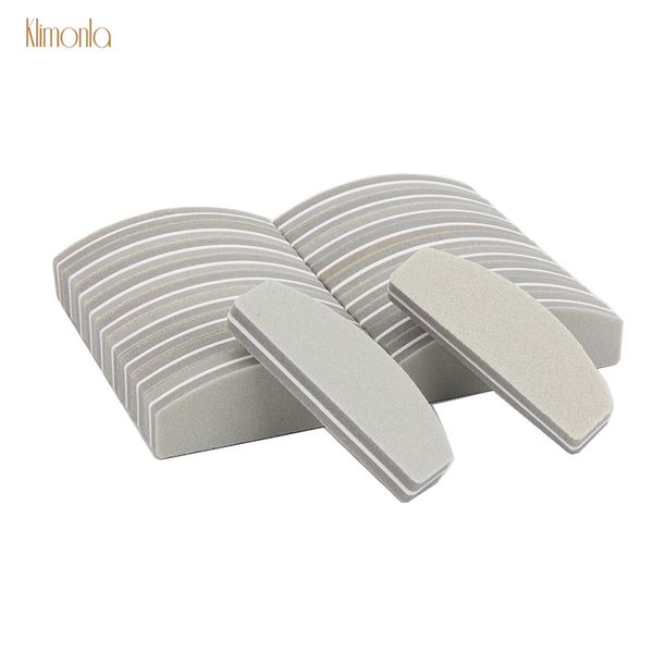 

50pcs mini sponge nail sanding buffer blocks for nail polish 100/180 half moon file set uv gel manicure care tools