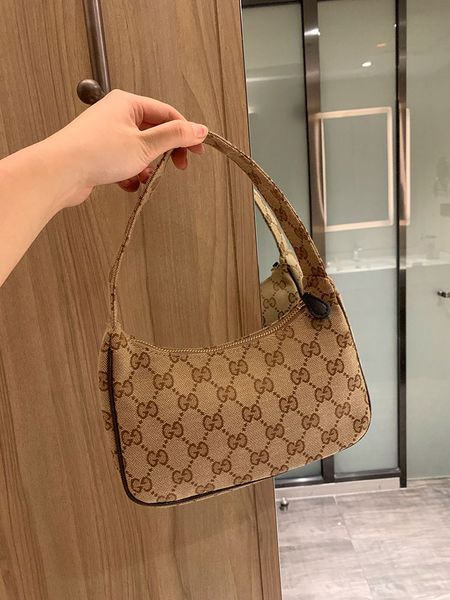 

2020 new handbag purse ladies fashion designer handbag brand totes half moon women's bag 22cm