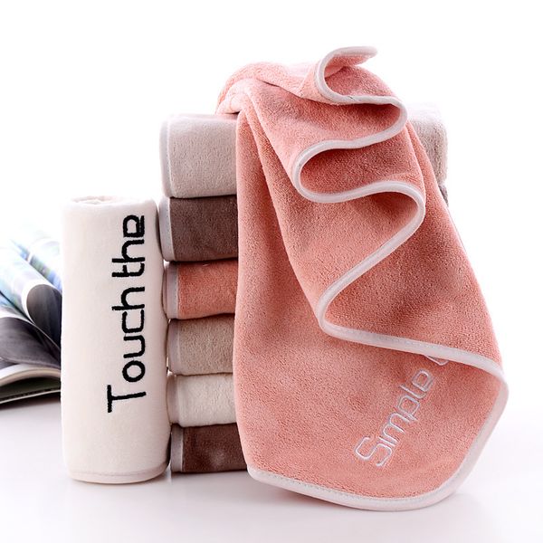 

2019 thicken increase microfiber new material bathroom towel water absorption quick dry face towel hand towels