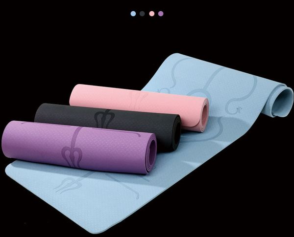 

yingtouman yoga mat folding gymnastics mat exercise pad non-slip lose weight waterproof sport exercise pad 183*61*6mm
