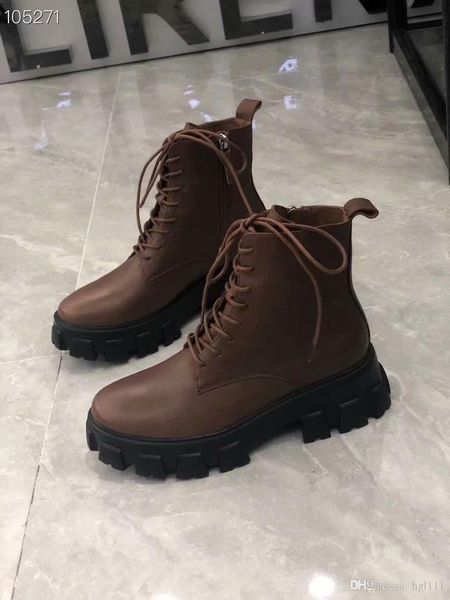 

autumn and winter new british wind handsome fashion fashion wild thick bottom motorcycle boots super soft calf leather side zipper boots