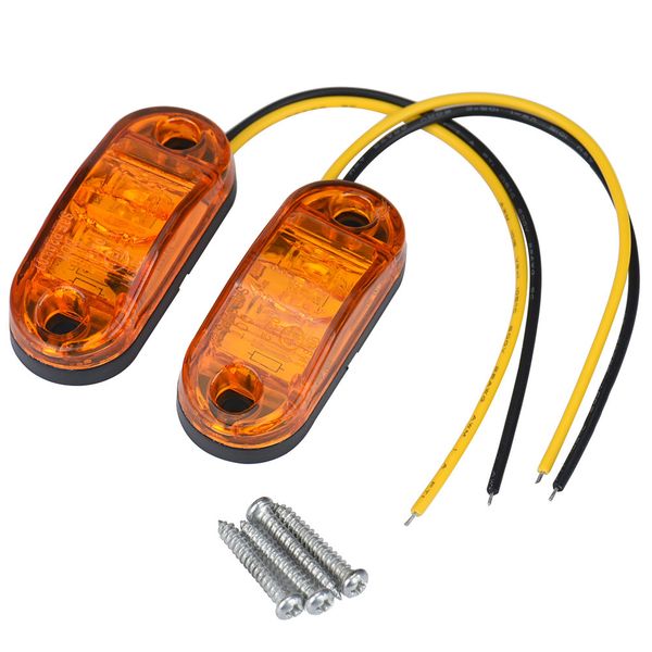 

franchise 6.5* 3.6 *1.2cm 2pc 12v/24v tow truck side marker light led submersible lamp bulbs 100w led fog truck lamp light #507